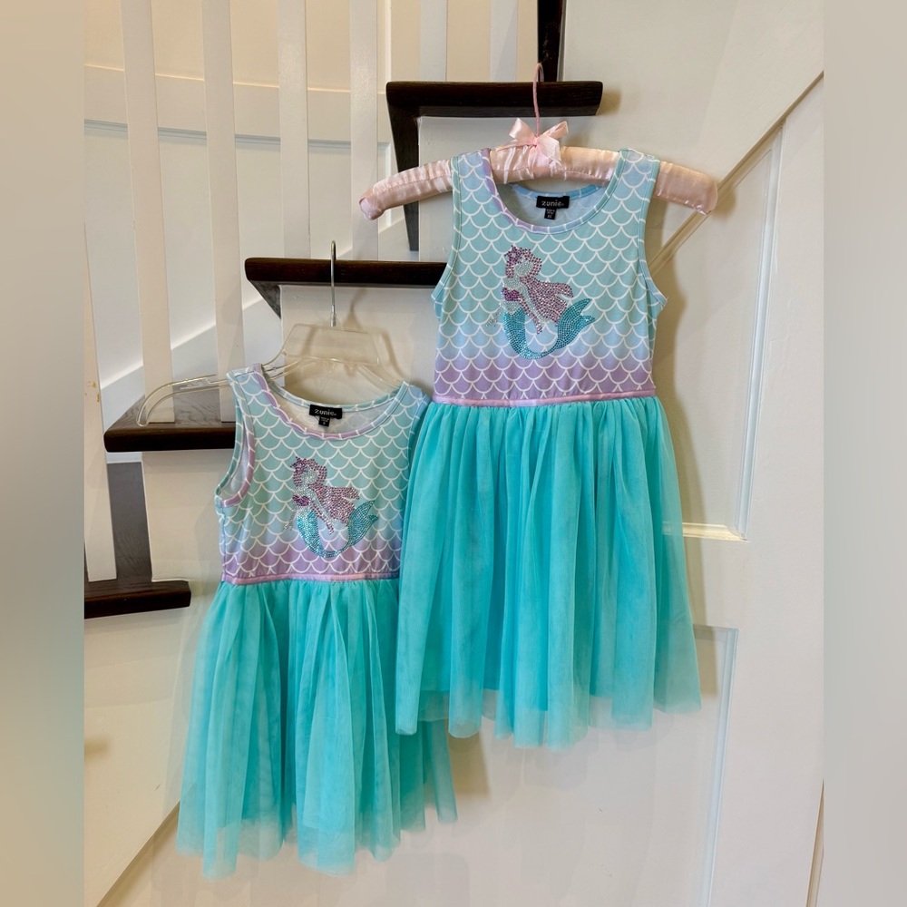 Little Girls Mermaid Dress, Sizes 5 & 6X
